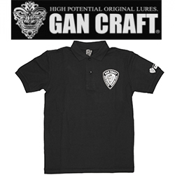 Gan Craft Shield Logo Polo Shirt #Black
