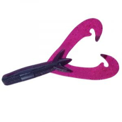 Силиконовая приманка Herakles X35 Double Claw 3.5" цвет PLUM