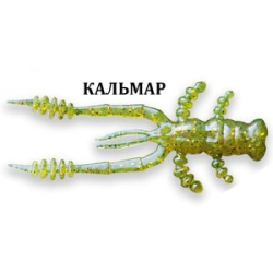 Силиконовая приманка Crazy Fish Crayfish 3" 34-75-1-6 кальмар цв. olive (оливка)