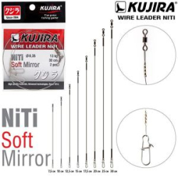 Поводок мягкий Kujira Soft Mirror Wire Leader NiTi никель-титан, зеркало 0,2 мм 4 кг 10 см (2 шт.)