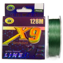 Леска плетёная Grows Culture Braided 9X 128m зелёный # 0.23mm