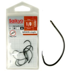 Крючки Saikyo SS061-BN SPOON SINGLE №1/0 (6 шт.)