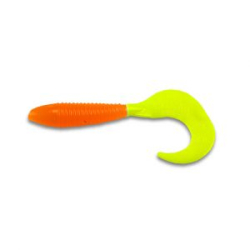 Силиконовая приманка Mann's Lucky 80 цв. морковный с лимон хв (упак 8шт) Lucky80_85
