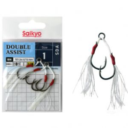 Крючки Saikyo Double Assist SDA №1 (2 пары)