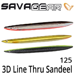 Savage Gear 3D Line Thru Sandeel 125