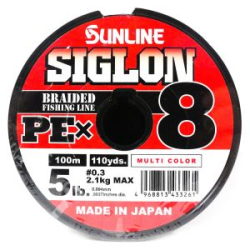 Плетёный шнур Sunline Siglon PEx8 Connected(5C) 100m #3/50LB