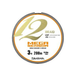 Шнур PE Daiwa Mega Sensor 12EX +SI Braid 200m #4,0 (30,7 кг.)