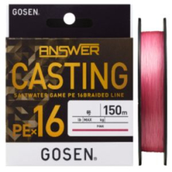 Шнур PE Gosen Answer Casting PEx16 150m #1 23LB