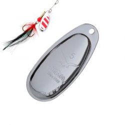 Блесна вращающаяся Mikado Blaster №1 - серебро состаренное (Арт.PMB-OBL-1-AG)