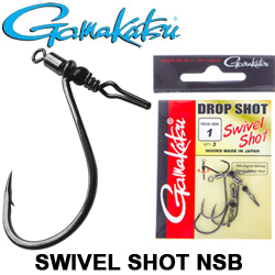 Gamakatsu Hook Swivel Shot NSB Black