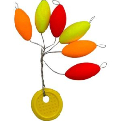 Стопоры Mikado Trout Campione Float Balls д.10мм ( 6шт.) пенопл., овальные, MIX (Арт.ATC-S02-10)