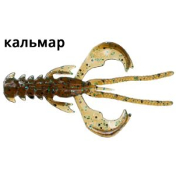 Силиконовая приманка Crazy Fish Nimble 2.5" 44-65-42-6 кальмар цв. green pumpkin bl. (зеленая тыква син.)