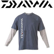 Daiwa TD Long Sleeve T Shirt Navy/Grey