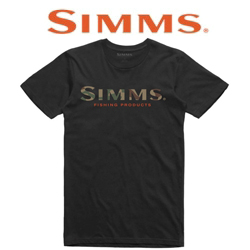 Simms Logo T-Shirt, Black