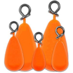 Набор крашеных грузов Vido Craft "Колокол" №2 (6 гр, 10 гр, 14 гр, 18 гр, 22 гр), цвет 03-оранжевый