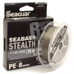 Шнур плетеный Kureha Seaguar R18 Full Sea Bass Stealth Gray 150m #1.2