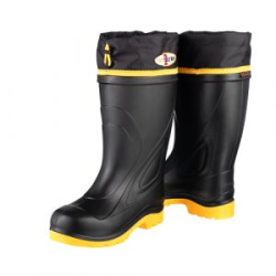 Сапоги мужские Вездеход СВ-90 "Топтыгин-2" из ЭВА с ПУ подошвой (чёрный/жёлтый) р.43