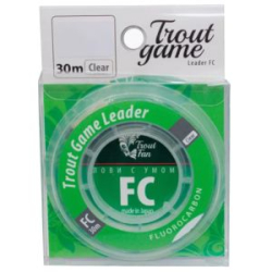 Шок-лидер Trout Fan Trout GAME Leader FC 30м, 4lb, 0,165мм