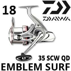 Daiwa 18 Emblem Surf 35 SCW QD