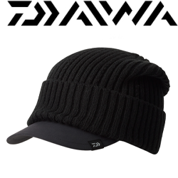 Daiwa DC-9324W Knit Cap With Brim (Black)