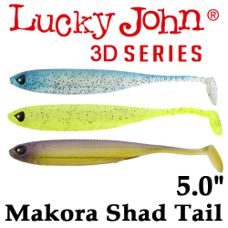 Lucky John 3D Series Makora Shad Tail 5.0"