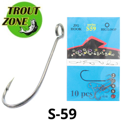 Trout Zone Jig Hook S-59 Steel 