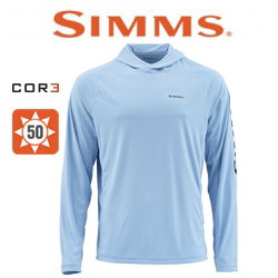 Simms SolarFlex Hoody Print, Faded Denim