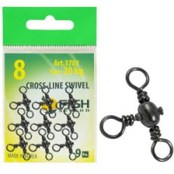 Вертлюжок Fish Season на три направления, №8 (20 кг), (упак. 9 шт)