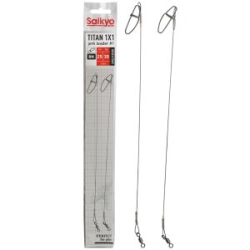 Поводок Saikyo Titan 1x1 Jerk №2 STOJ22530, 30кг/25см, 2шт