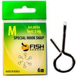 Застежка Fish Season НАХЛЫСТ/БАЛАНСИР №M (3 кг), (упак. 6 шт)