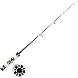 Зимняя удочка Rapala Flatstick с инерционной катушкой и намотанной леской Sufix Ice 61 см Medium (FS11L3524ML)