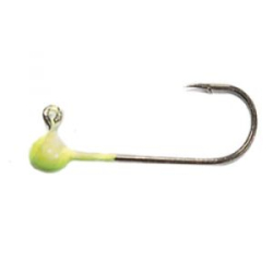 Джиг-головка 1г в упаковке 5шт, крючок KUMHO №4 шартрез