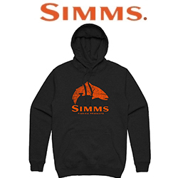 Simms Wood Trout Fill Hoody, Black