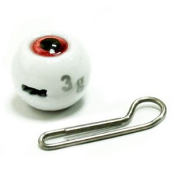 Мормыш Груз крашеный разборная чебурашка "ШАР" 3 гр., цвет 05-белый GCR(B)C-03-05 10 шт