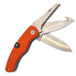 Нож складной Kosadaka N-F51 19/11см 215г охотничий "3в1" (нож, шкуродёр, пила)