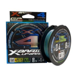 Шнур плетеный YGK X-Braid Upgrade X4 3Color 120m #0.8  14lb