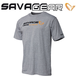 Savage Gear Signature Logo T-Shirt Grey Melange