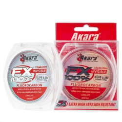 Леска Akara FX 100% Fluorocarbon 30m # 0,21