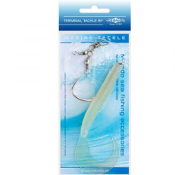 Готовая оснастка на треску Mikado Pilk Twist Rig (14cm, крюч. №8/0) светонакопит. (LS-A060-14-08)