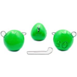 Груз UF Studio «КАПЛЯ» эксцентрик Зелёный UV - 10 грамм (10 шт)