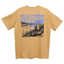 Футболка Narval Fishing T-shirt Catches Everywhere Creem Brulee #L