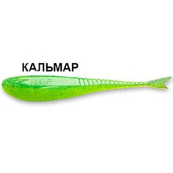 Силиконовая приманка Crazy Fish Glider 5" 37-120-7D-6 кальмар цв. lime-chart (лайм-шартрес)