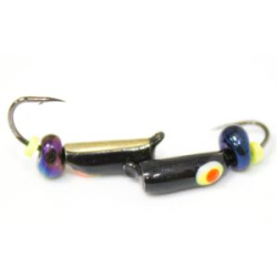 Мормышка Гвоздик с коронкой №2 (чл)+ бисер хамелеон(0,6)