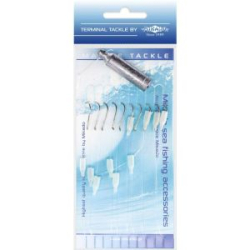 Поводок для морской ловли Mikado ( леска 0,35мм, крючки №6 -10шт., груз 30г.) (Арт.FS-SET05)