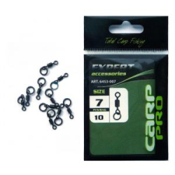 Вертлюжок №4 с запаянным кольцом Carp Pro (5 шт)