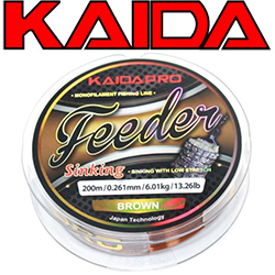 Kaida Feeder Sinking Brown 200м