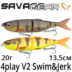 Savage Gear 4play V2 Swim&Jerk 135mm 20g