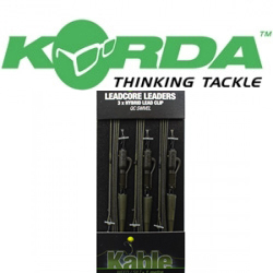 Korda Leadcore Leaders Hybrid Lead Clip QC Swivel Weed