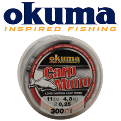 Okuma Carp Mono 300m Dark Brown