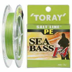 Шнур PE Toray Sea Bass F4 150m Light green #1.2 - 6,0kg.